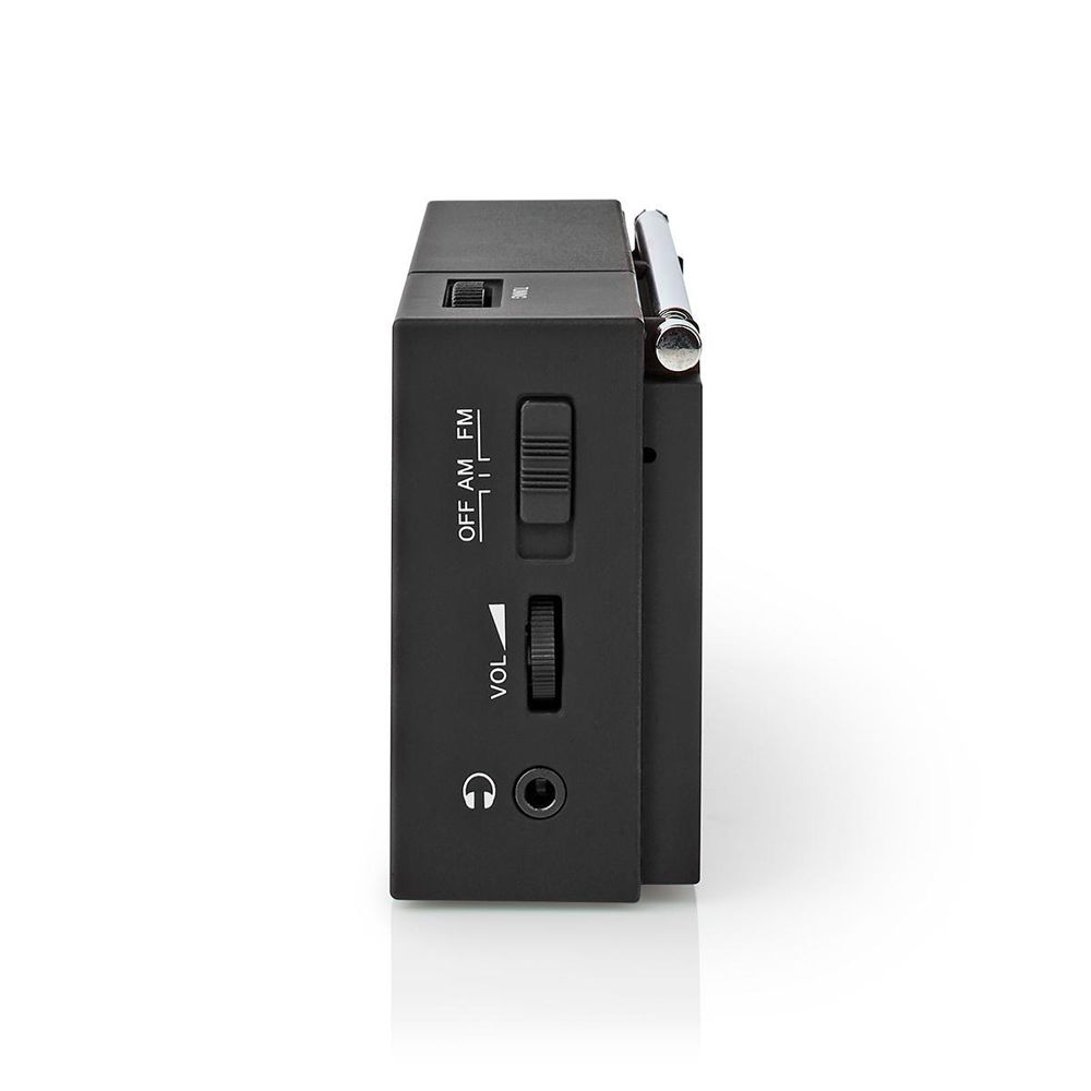 Nedis portabel FM-radio med batteridrift
