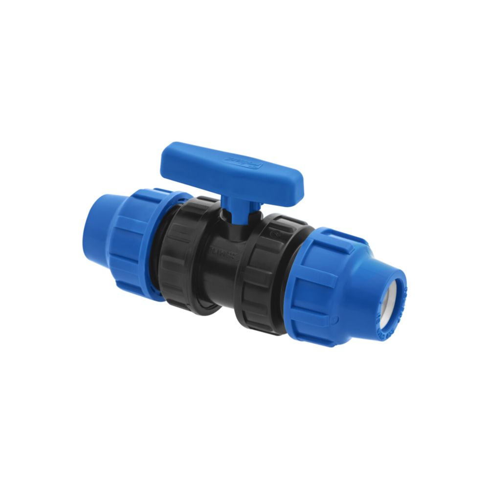 Harju plaströrskoppling med ventil 32-32 mm