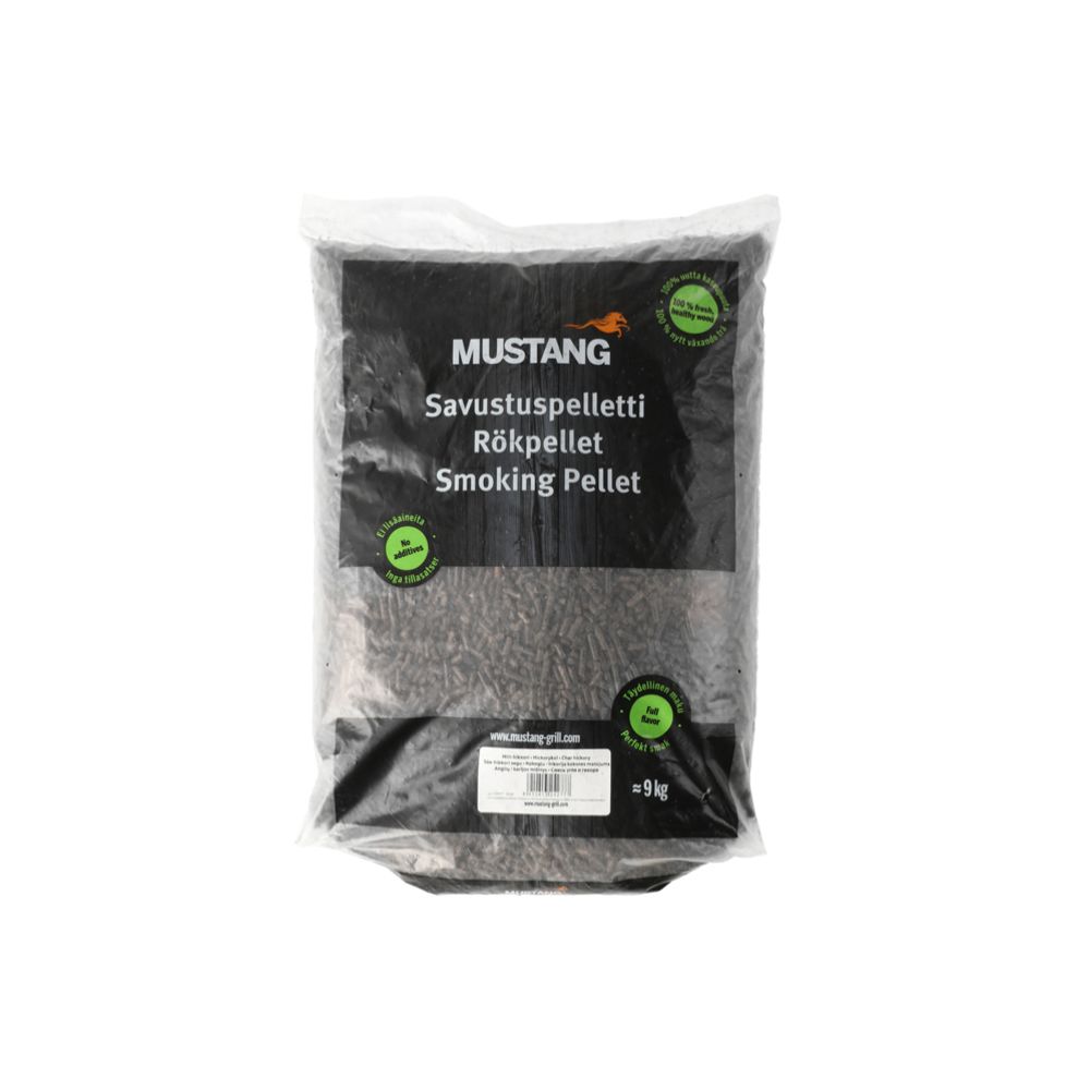 Mustang savustuspelletti hiilihikkori 9 kg