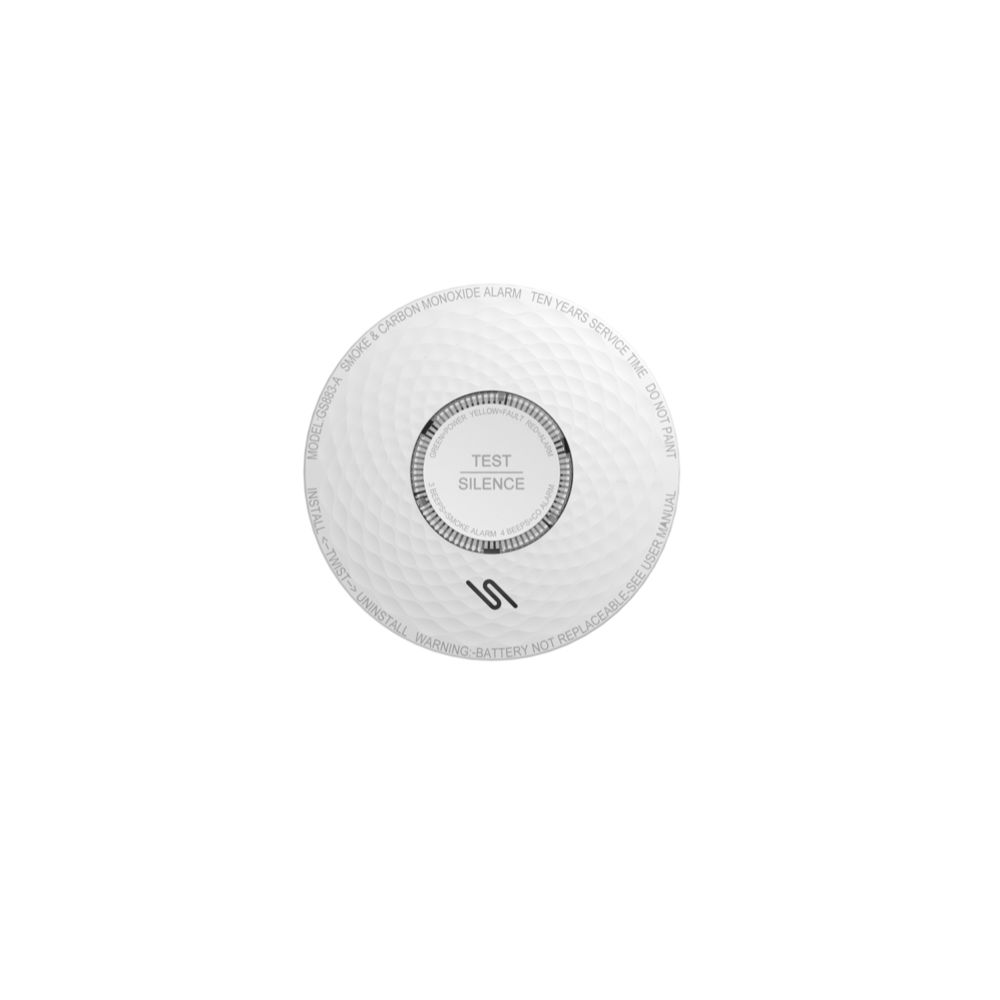SafeMate 2-in-1 yhdistelmävaroitin (palo + häkä) 10 v akulla