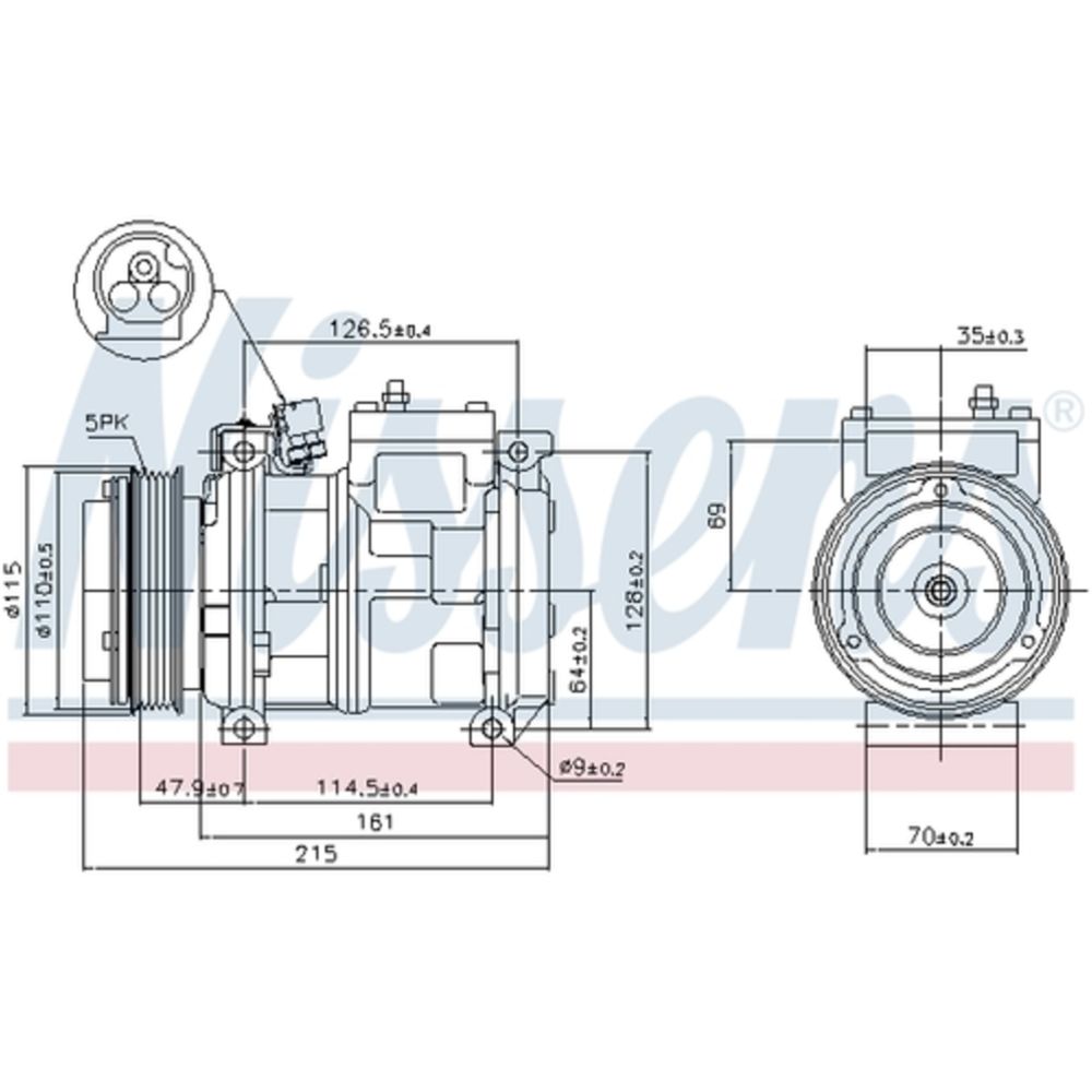 Ilmastointilaitteen kompressori 30-00301