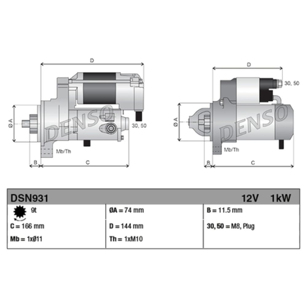 Startmotor 13-00122
