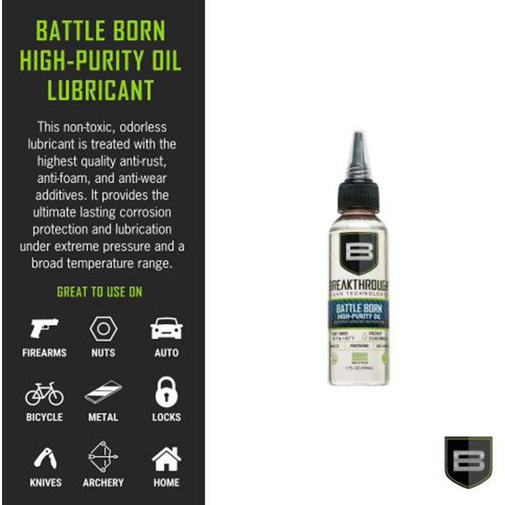 Breakthrough Battle Born High-Purity Oil määrdeõli, 60 ml