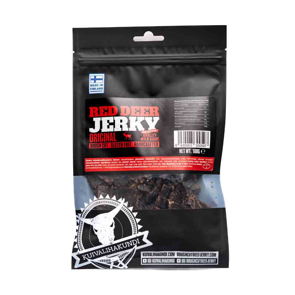 Kuivalihakundi Wild Jerky Red Deer Original kuivaliha 100 g