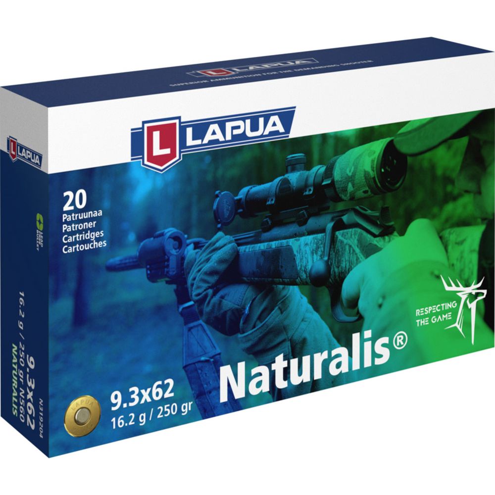 Lapua Naturalis 9,3 x 62 16,2 g / 250 gr 20 kpl