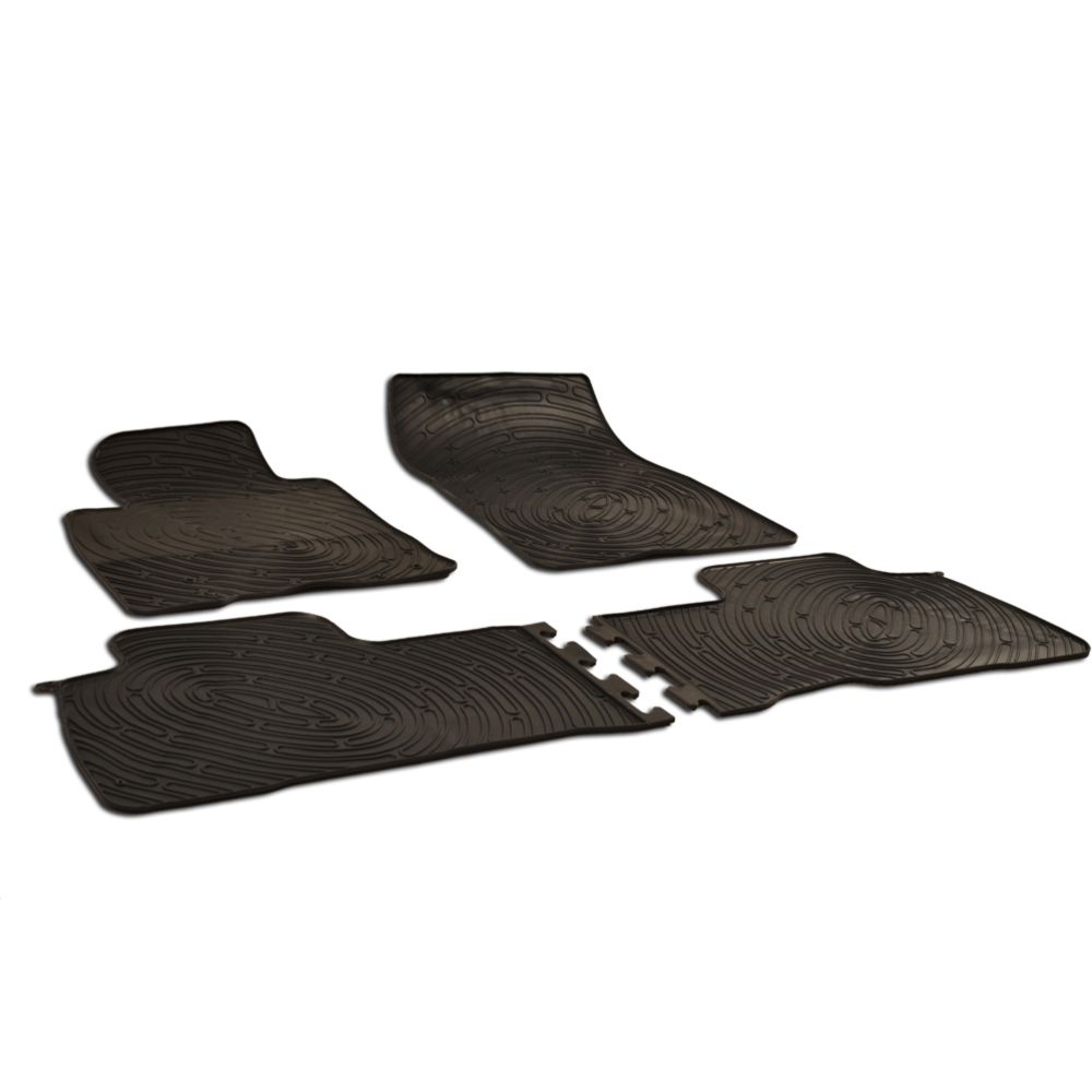 Kummimattide komplekt, Toyota Landcruiser 200, 2008—, must