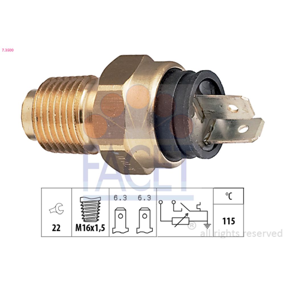 Sensor, kylvätsketemperatur 37-3402
