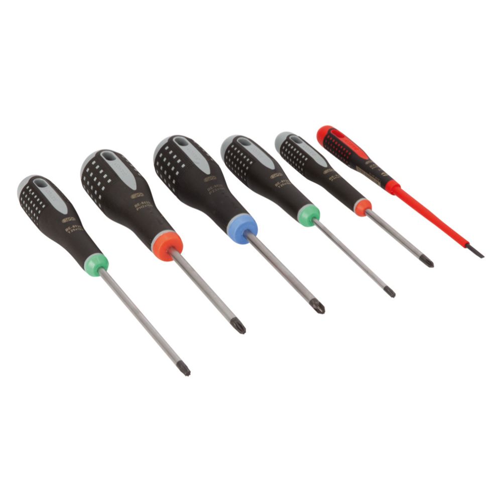 Bahco BE-9871 Ergo 6-osaline kruvikeerajakomplekt