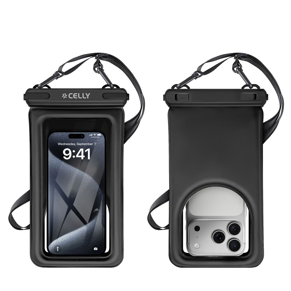Celly SPLASHBAGFL kelluva vesitiivis puhelinmen suojapussi max. 6,9"