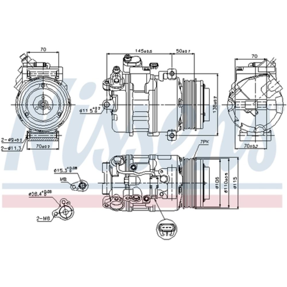 Ilmastointilaitteen kompressori 30-00363