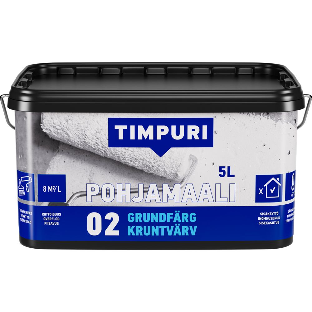 TIMPURI pohjamaali 02 valkoinen 5 l