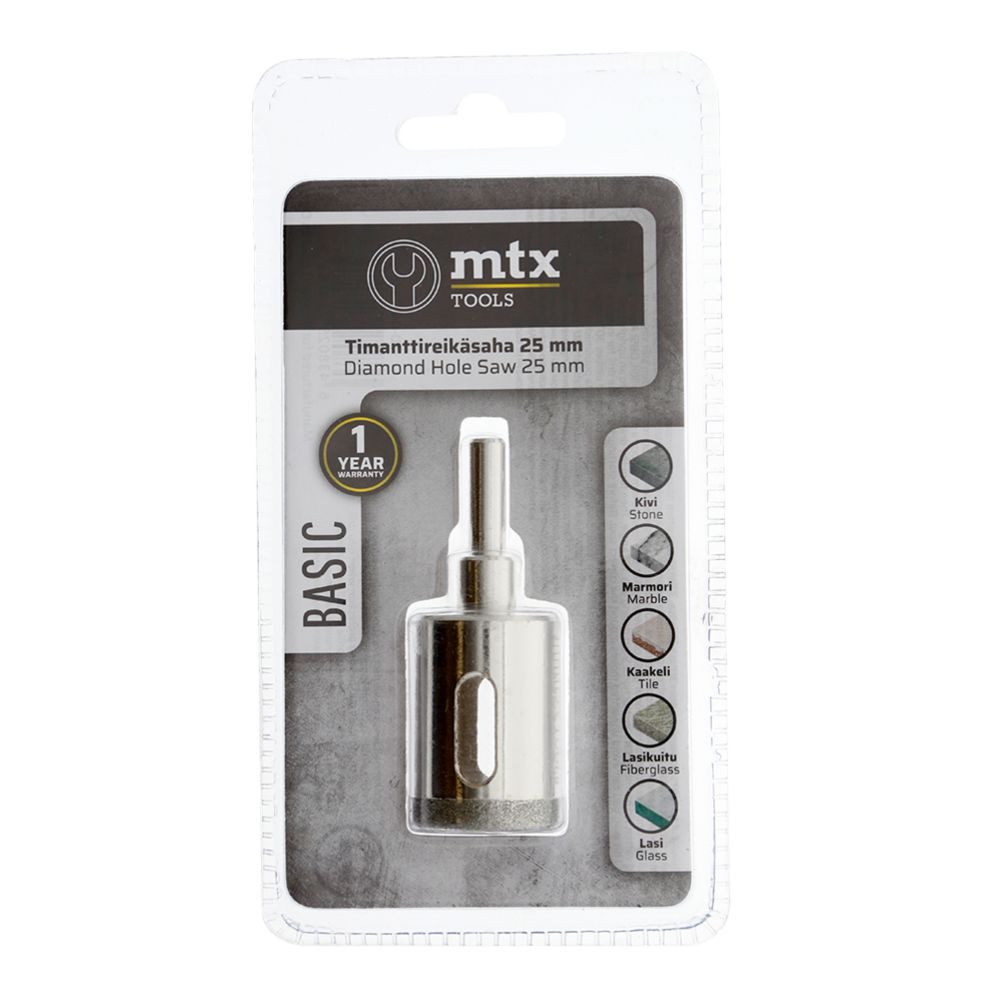 MTX Tools Basic teemantkattega augusaag, 25 mm