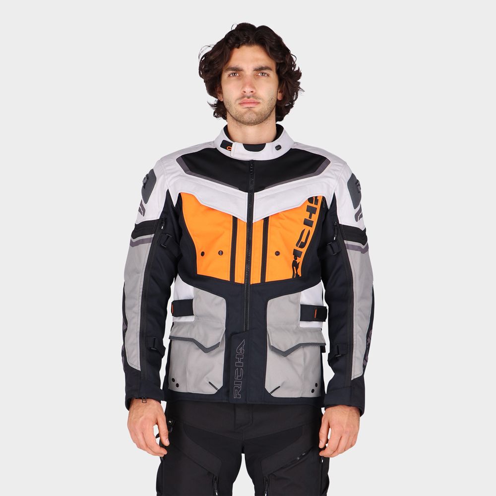 Richa Infinity 2 adventure ajotakki harmaa/oranssi
