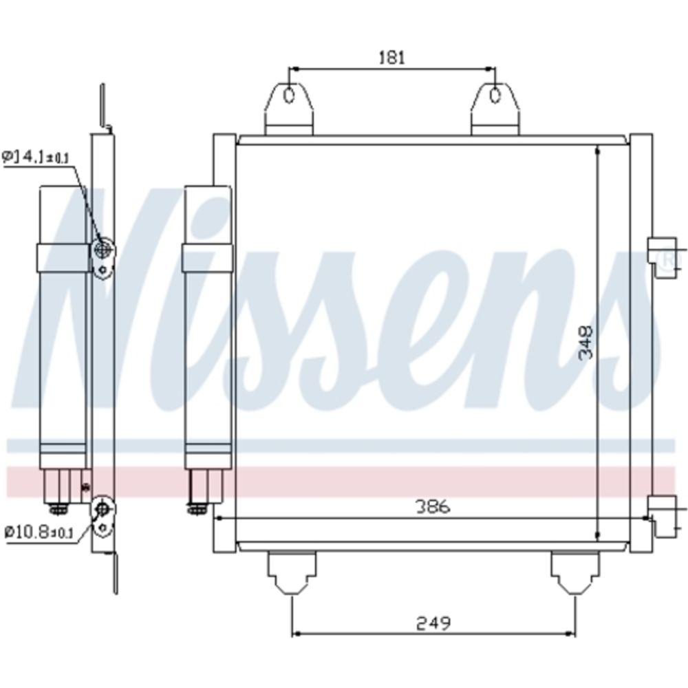 Ilmastointilaitteen lauhdutin 30-00317