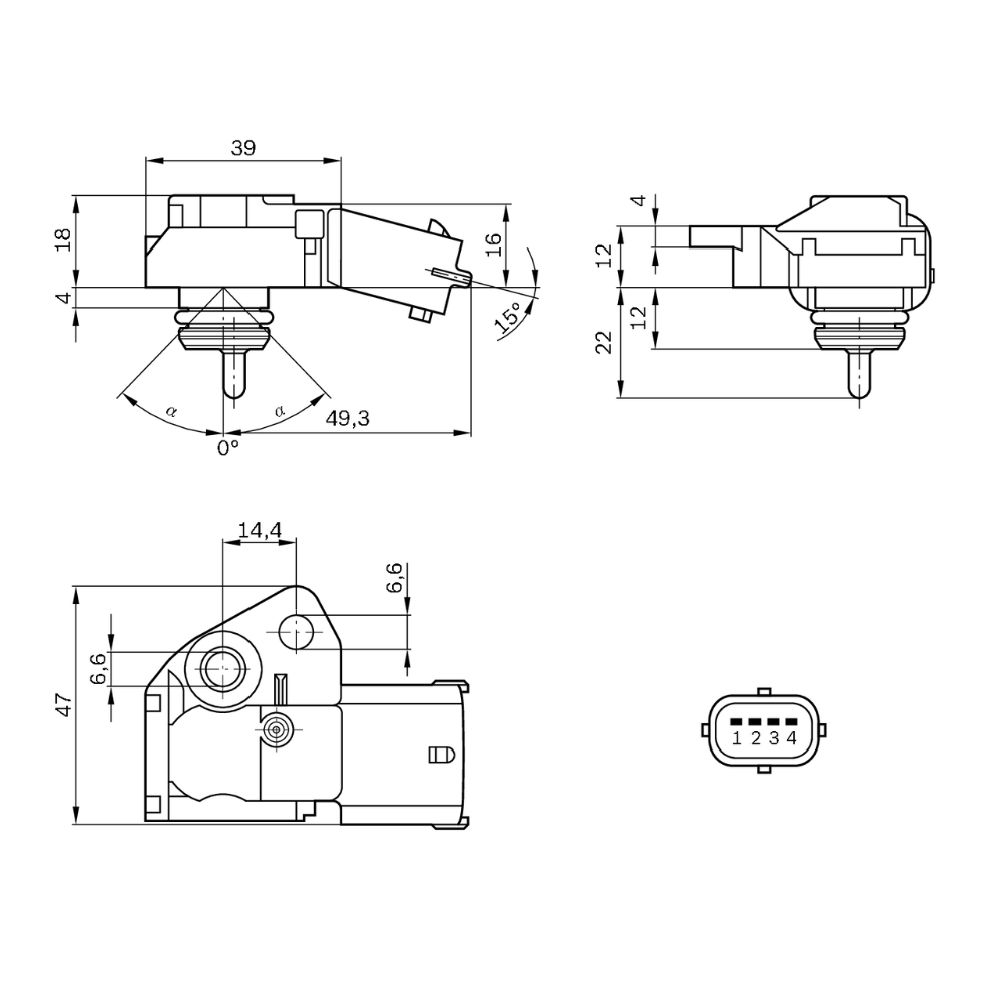 Polttoainepaineen tunnistin 28-4078
