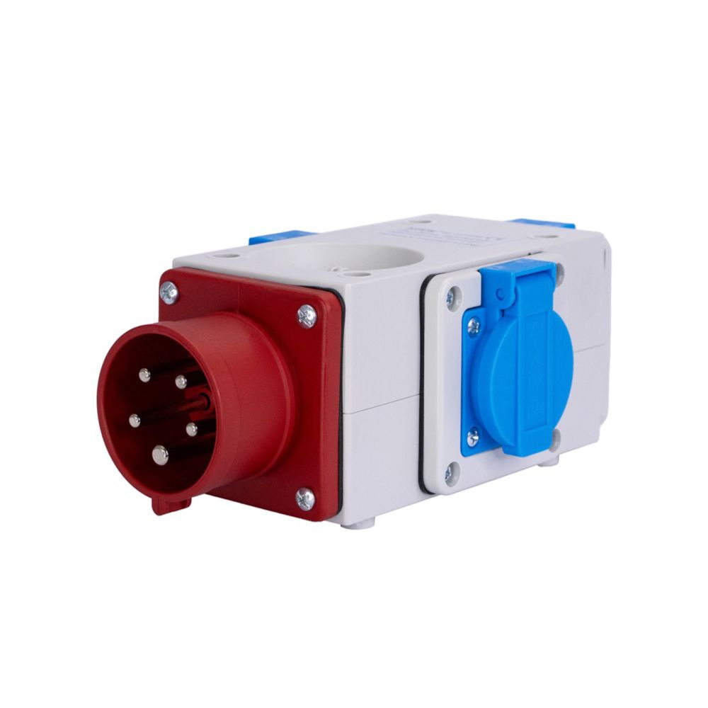 Jõuvoolu adapter, 16 A 3 x Schuko