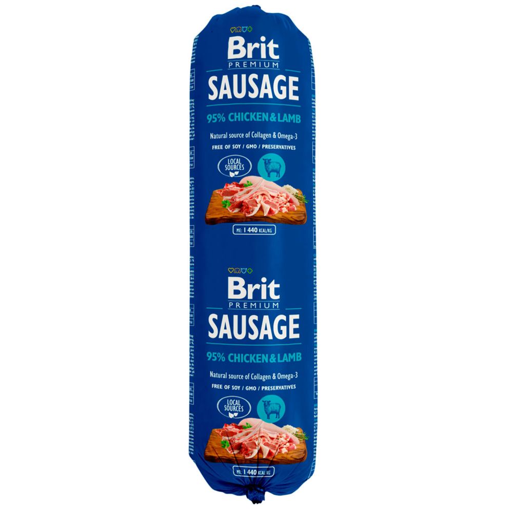 Brit Premium korv kyckling-lamm 800 g