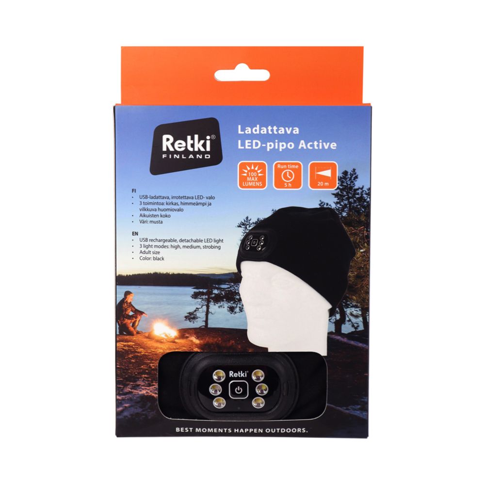 Retki Active pealambiga müts, SMD-LEDidega