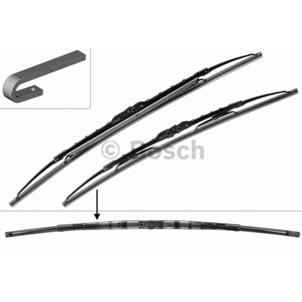 Bosch Twin-Spoiler 583S kojamehed 53 +53 cm