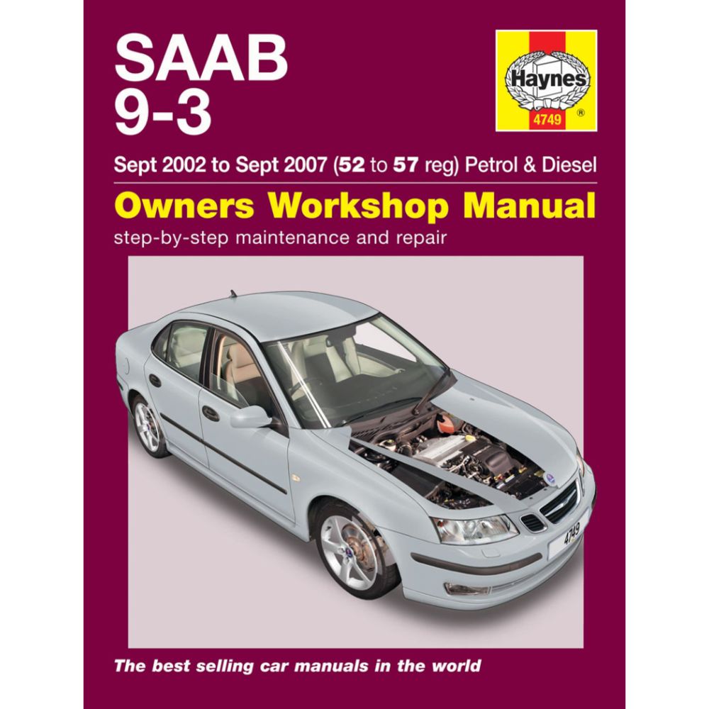Korjausopas Saab 9-3 02-06 englanninkielinen