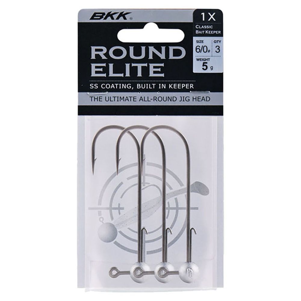 BKK Round Elite jiggskalle 3 st