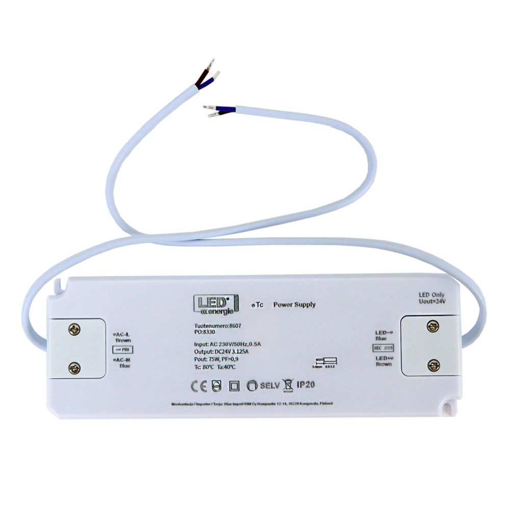 Led Energie drivdon 24 V 75 W IP20