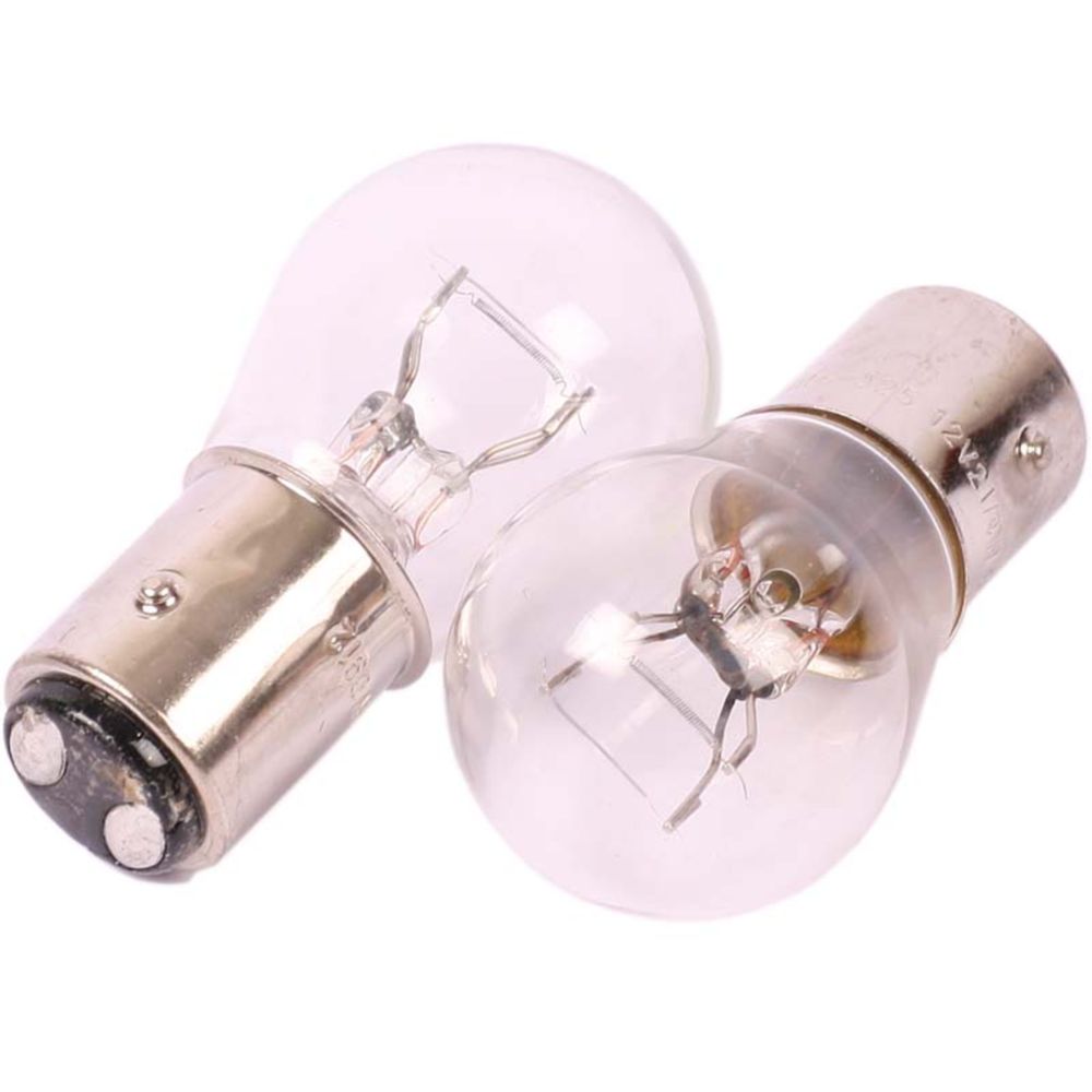 BAZ15d metallsockellampa 12V 21/4W P21/4W 150° 2 st.