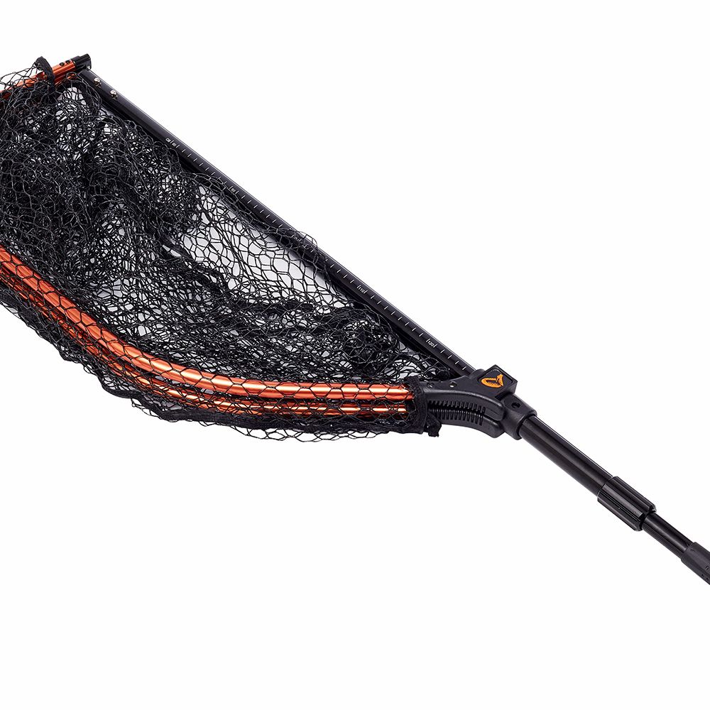 Savage Gear Twist N Fold hopfällbar håv med gumminät L