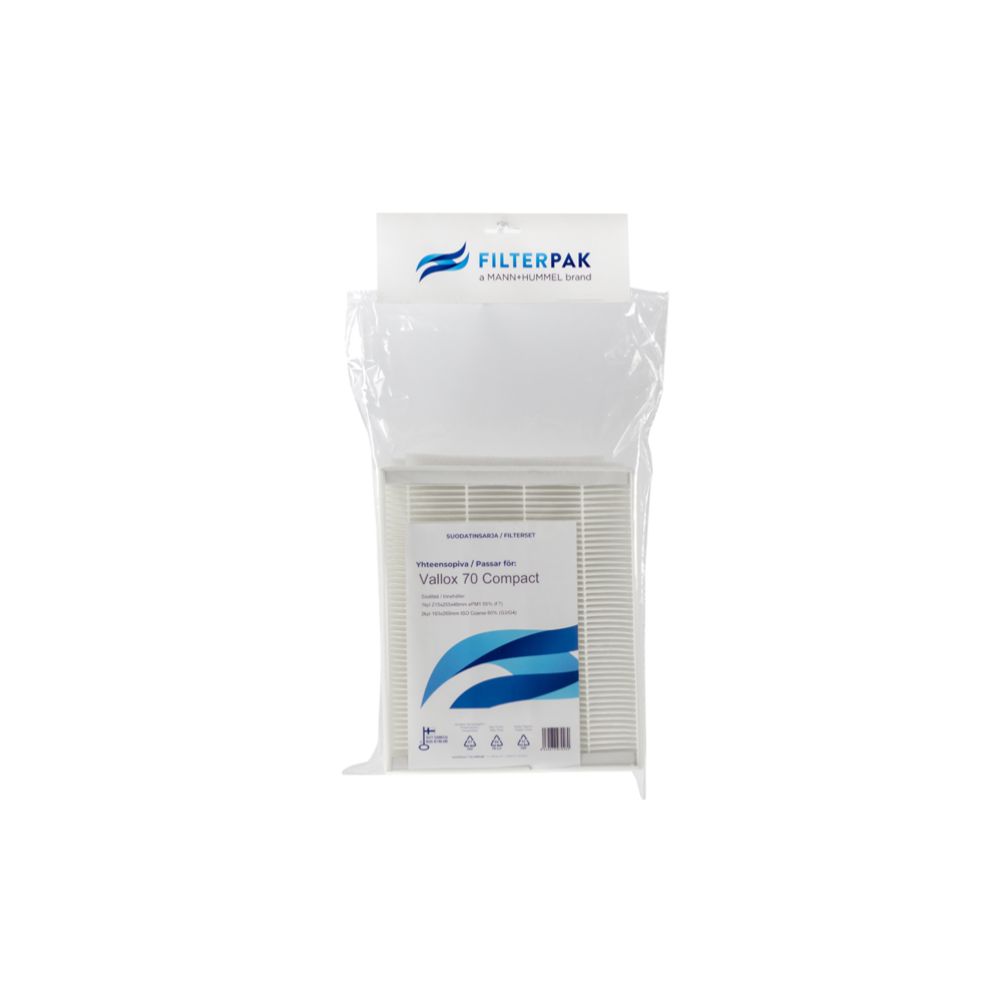 Filterpak Vallox 70 Compact pientalosuodatinpakkaus