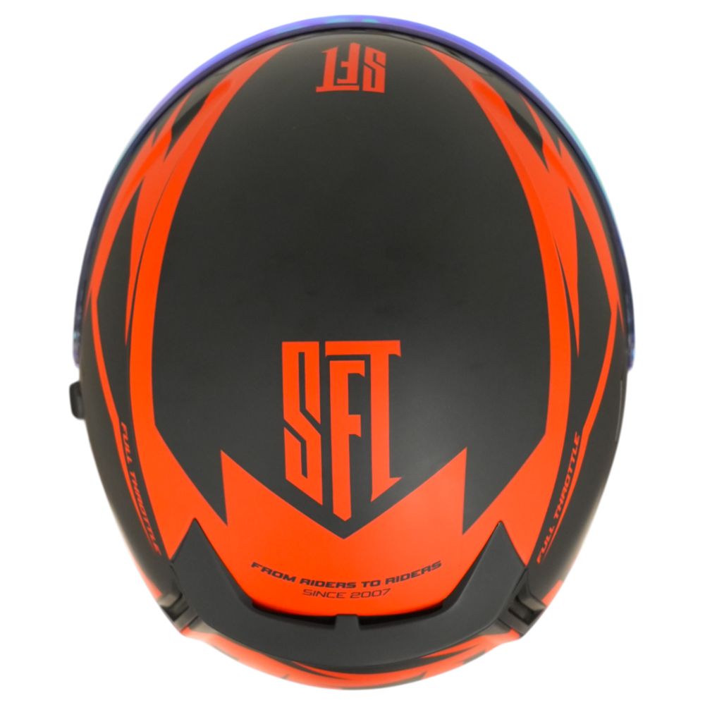 Stunt Freaks Team Flatout moottoripyöräkypärä punainen