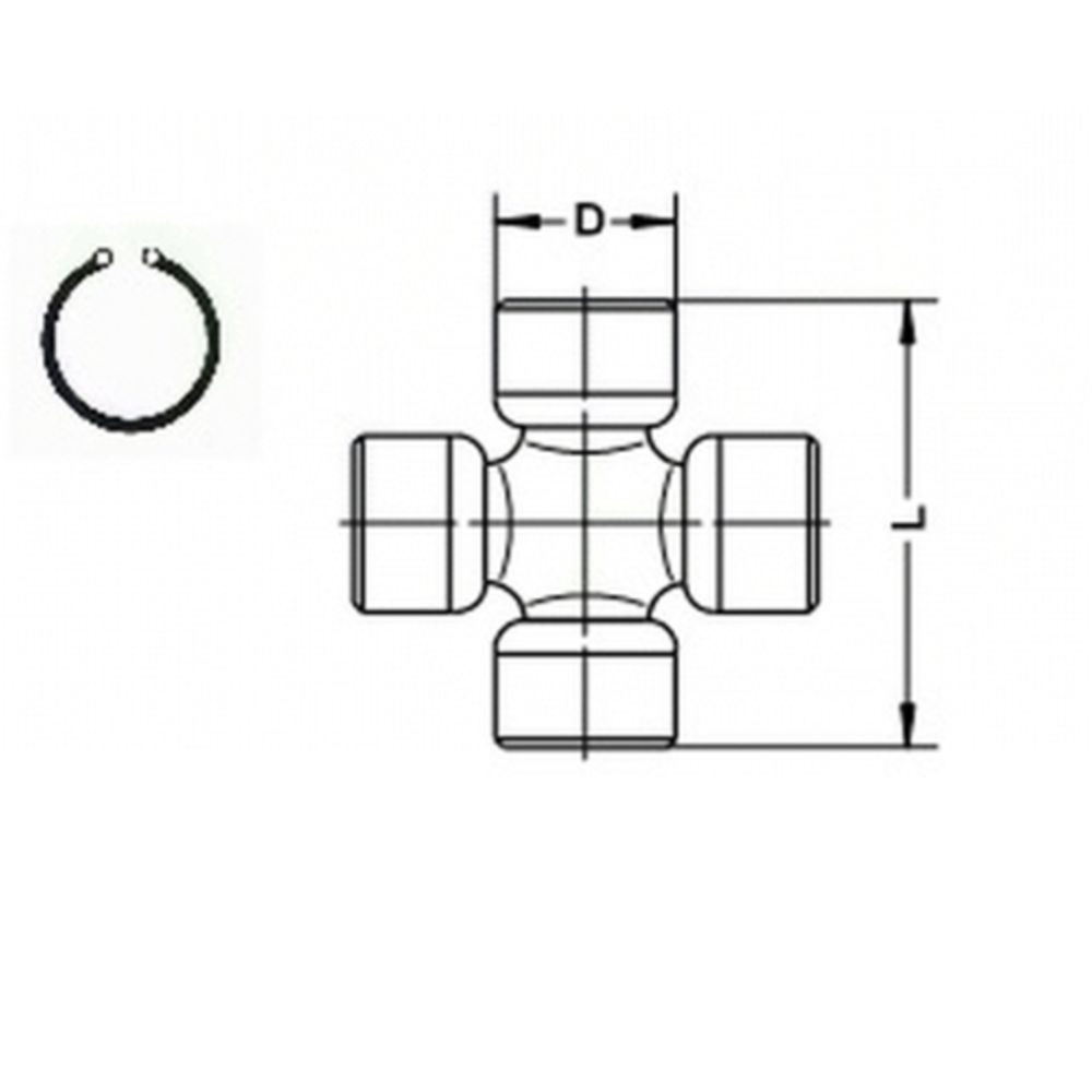 Led, kardanaxel 18-02557