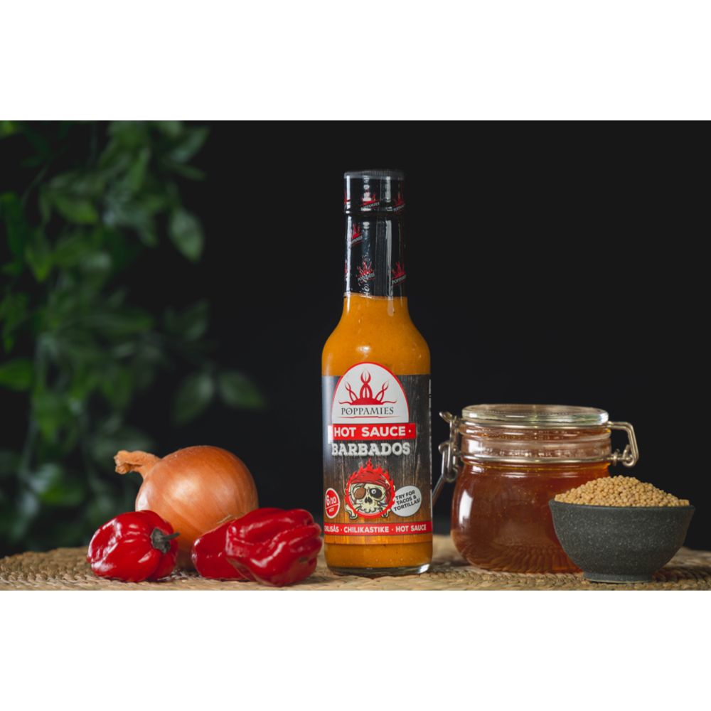 Poppamies Hot Sauce Barbados chilisås 150 ml