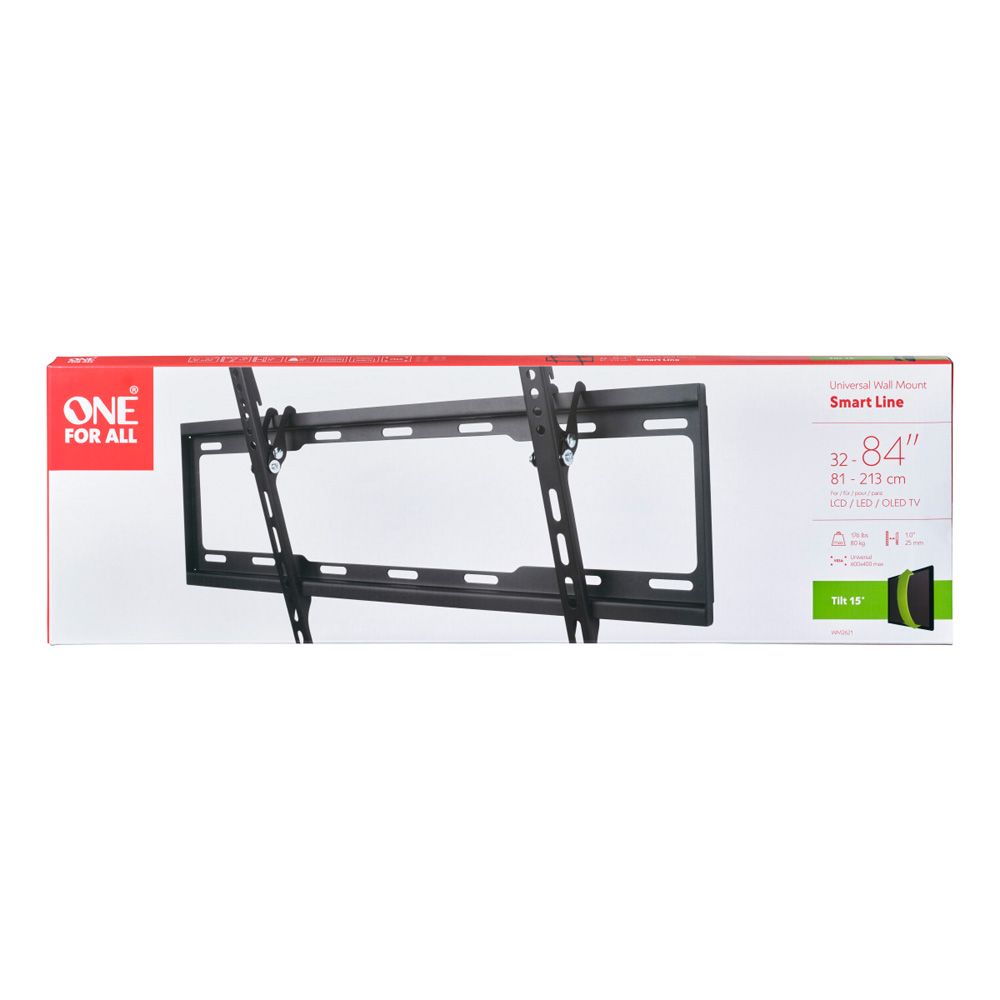 One For All WM2621 väggfäste med lutning för 32–90" tv