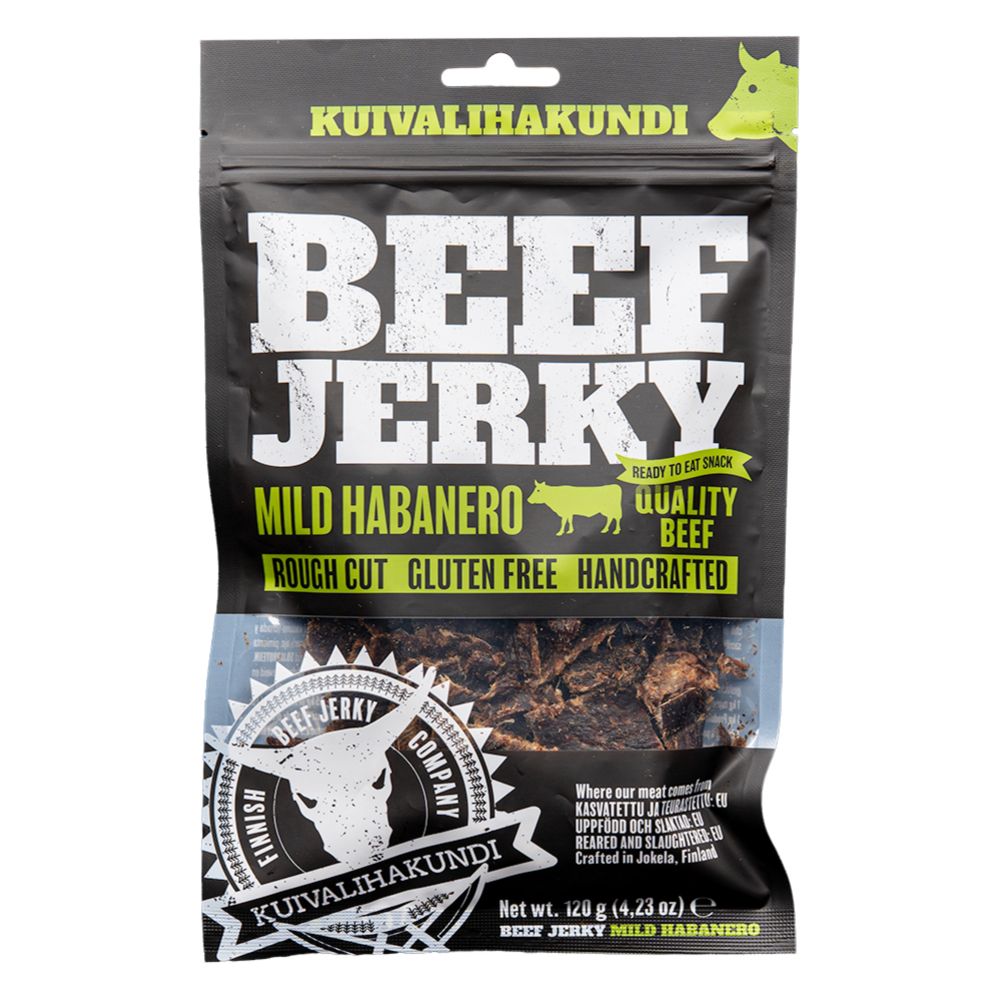 Kuivalihakundi Beef Jerky Mild Habanero 120g