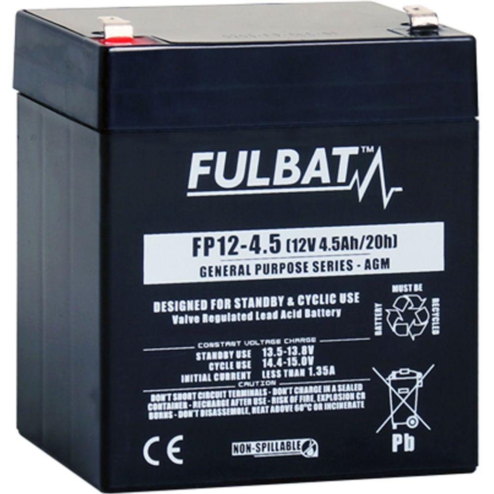 Fulbat AGM-aku, 12 V, 4,5 Ah