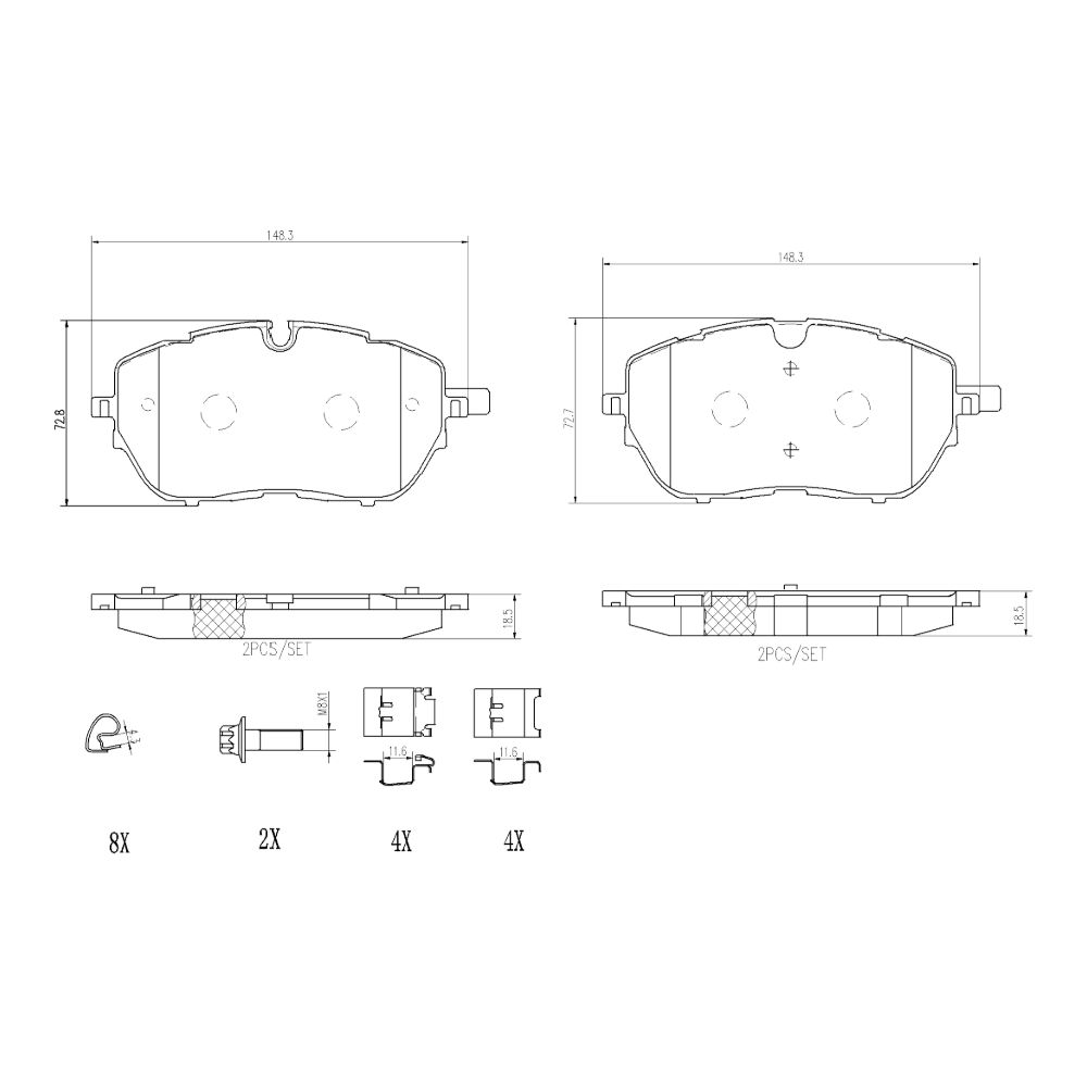 Piduriklotside komplekt 22-00975