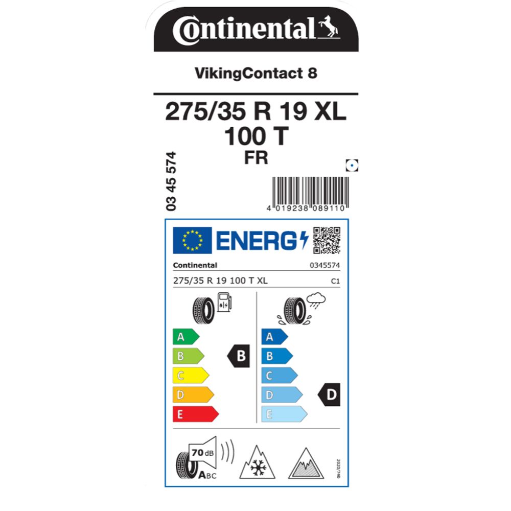 Continental VikingContact 8 275/35 R19 100T XL kitkarengas