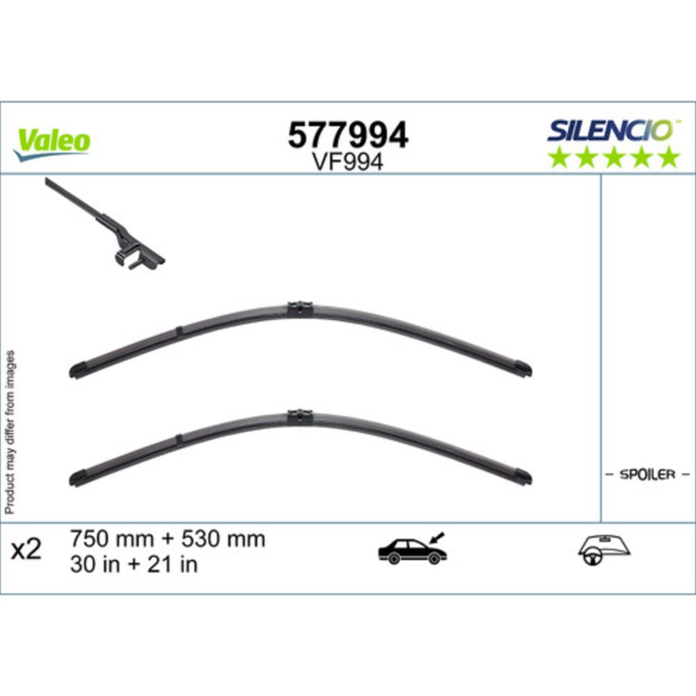 Valeo Silencio FB VF994 kojamehed 75 + 53 cm