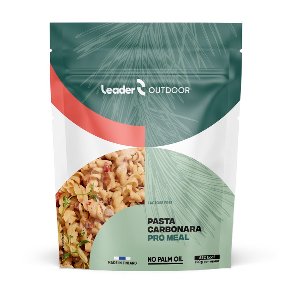 Leader Outdoor retkiruoka ateria-aines Pasta Carbonara Pro 150g