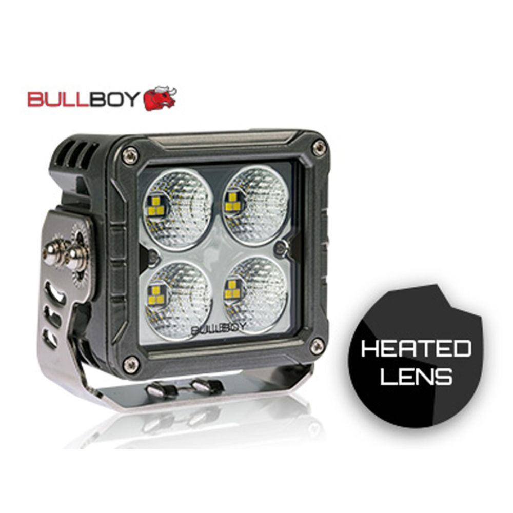 Bullboy LED-arbetsbelysning 5400 lm 50 W rektangulär 10–30 V uppvärmd lins