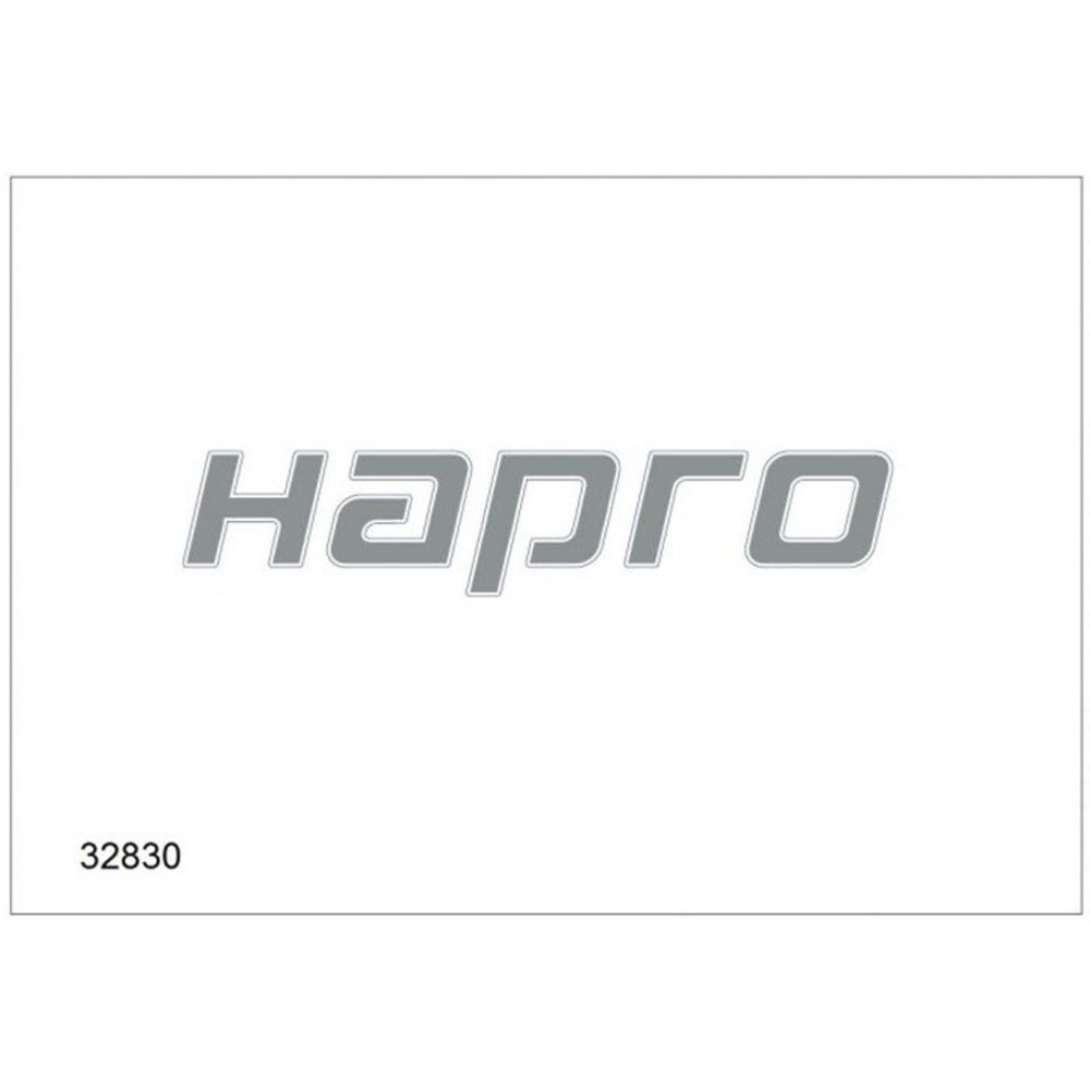 Hapro 32830 tagaosa kleebis, hõbedane (Anthracite/Brilliant Black)