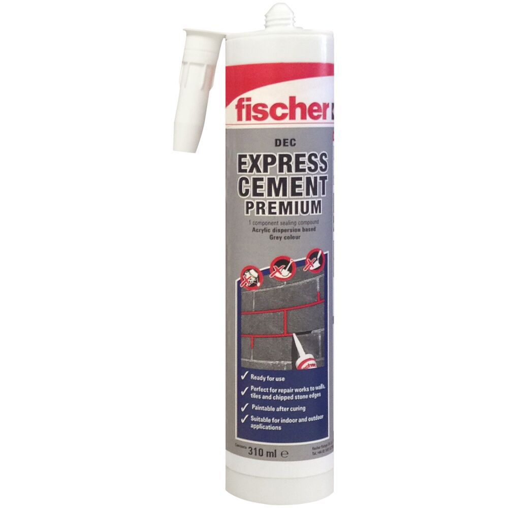 Fischer Express Cement lagningsmassa 310 ml grå