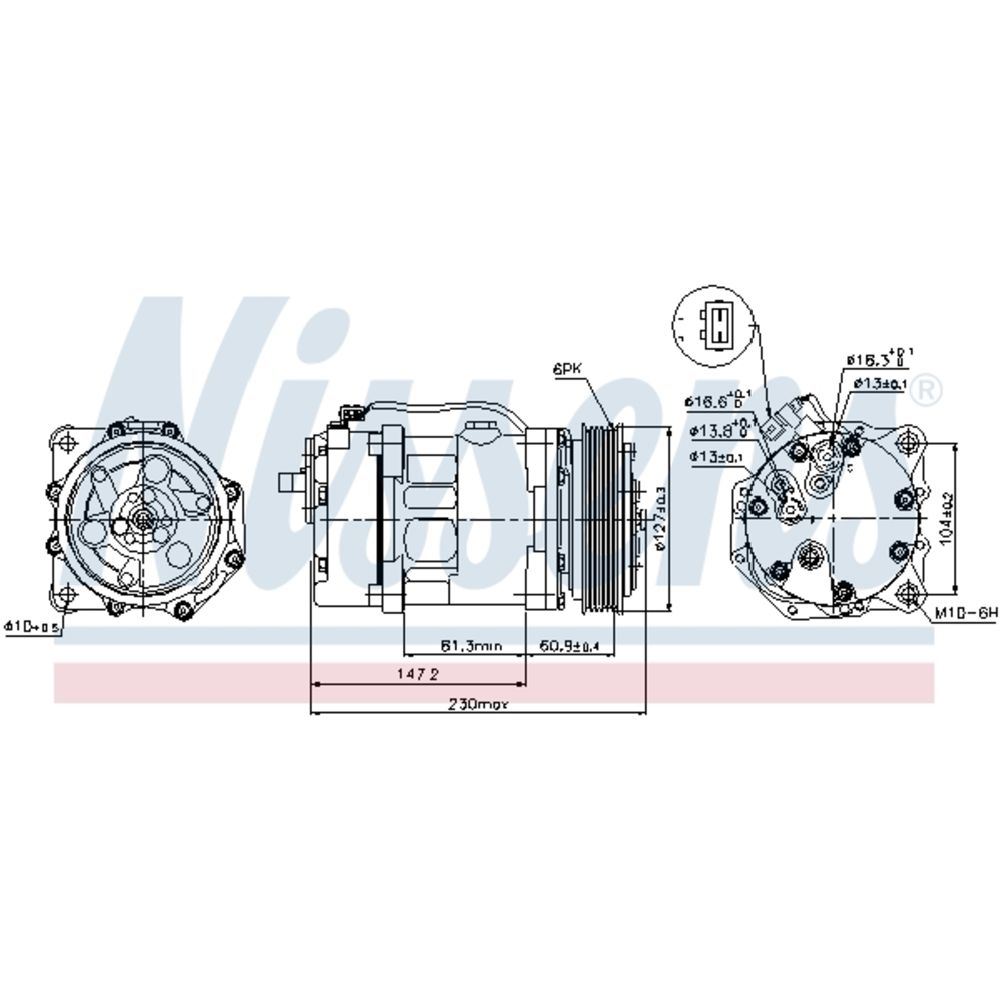 Ilmastointilaitteen kompressori 30-8149
