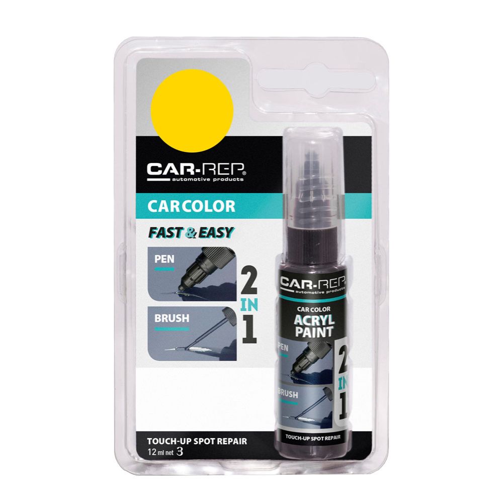 CAR-REP Touch-up reparationspenna 12 ml 122005 Yellow