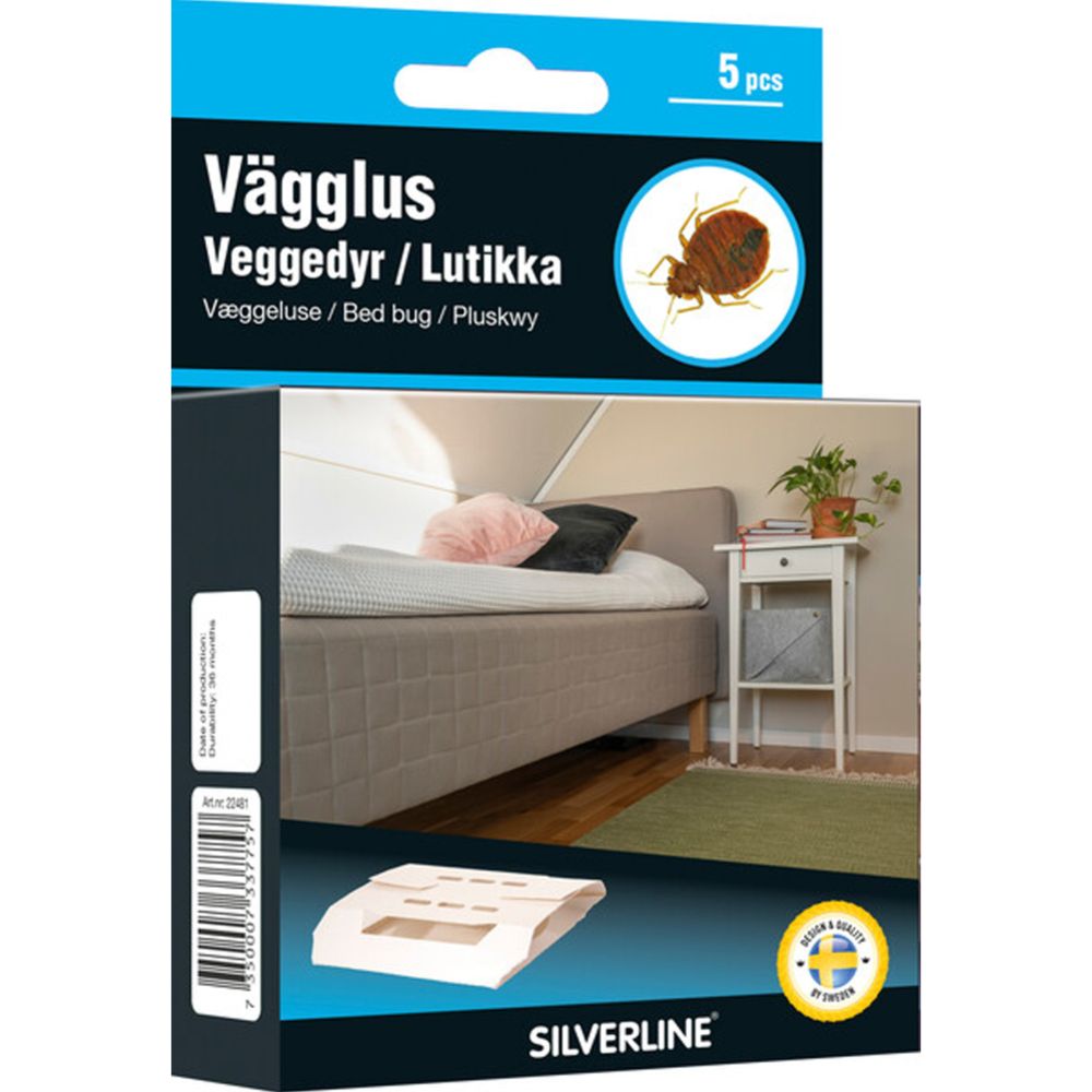 Silverline vägglusfälla 5-pack