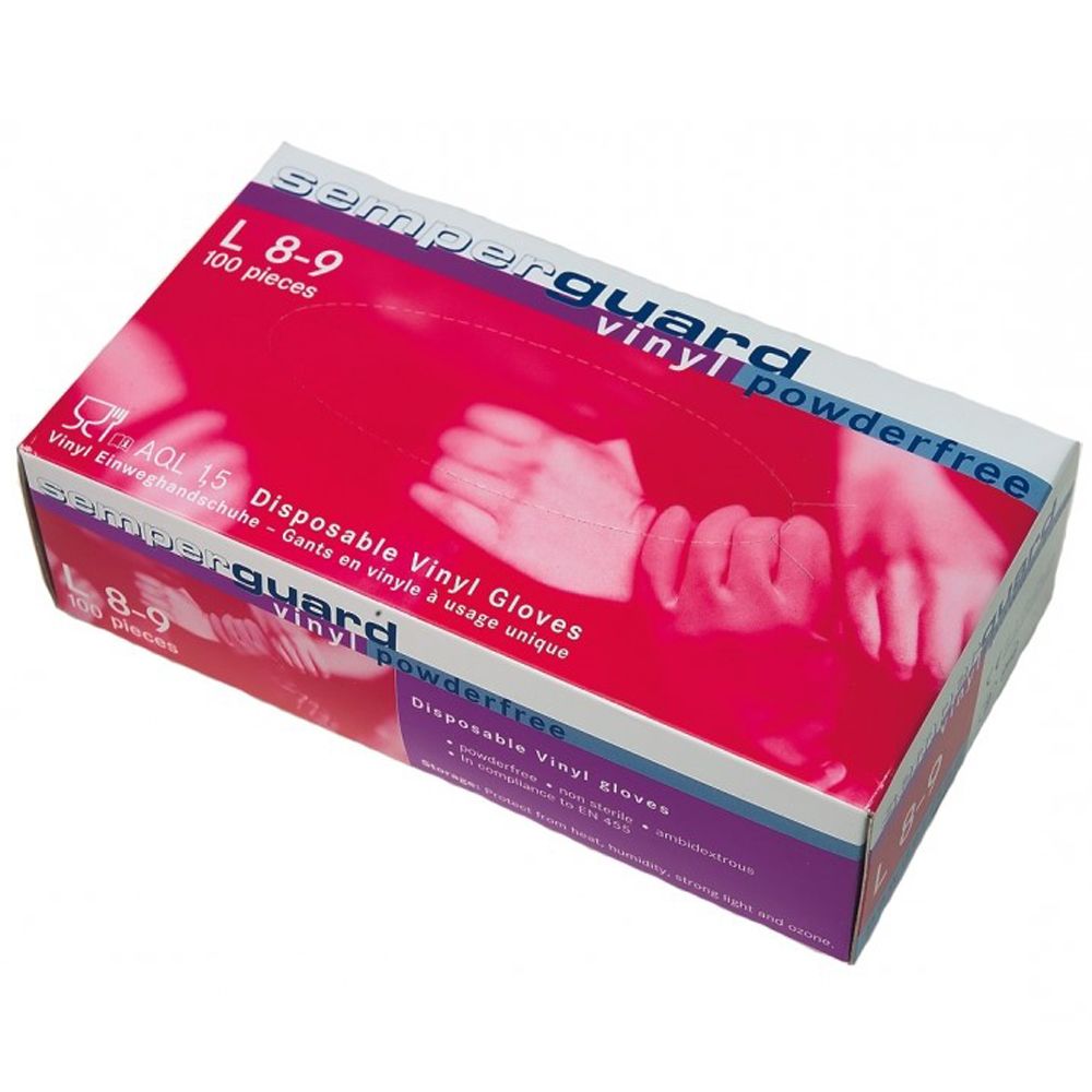 Semperguard vinyylikertakäyttökäsineet koko M