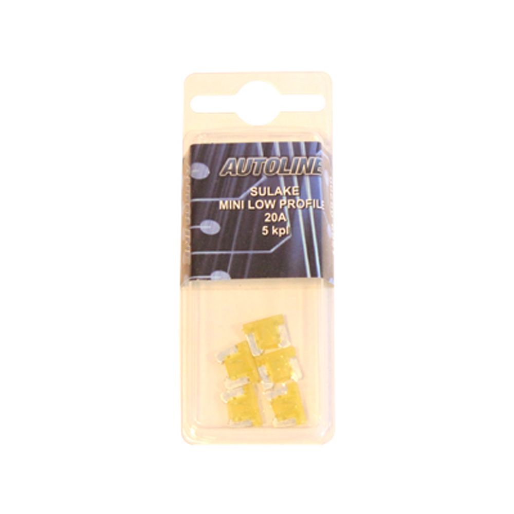 MINI-LowProfile plaatkaitsmed, 20 A, 5 tk