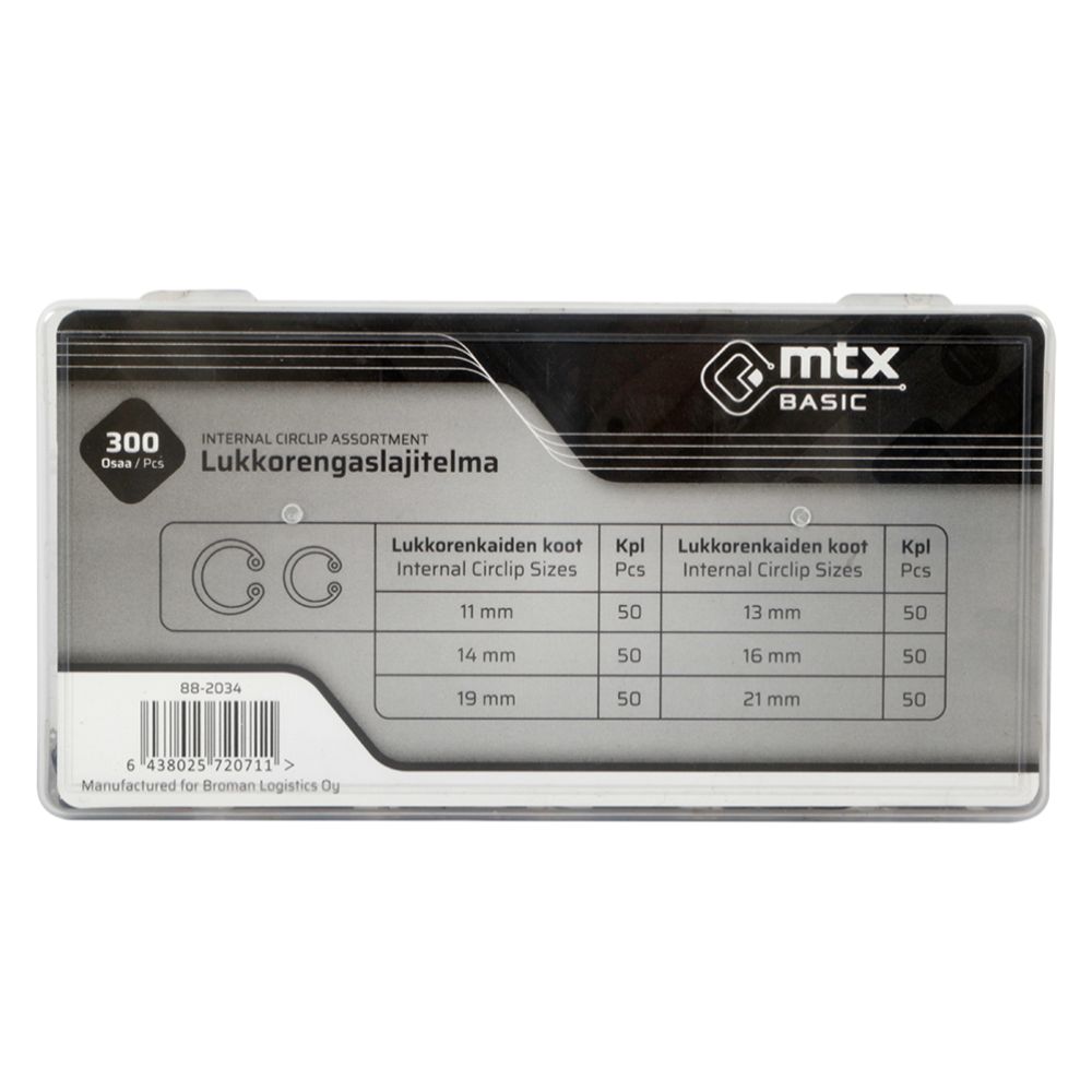 MTX Basic lukkorengaslajitelma (SISÄ) 300 osaa