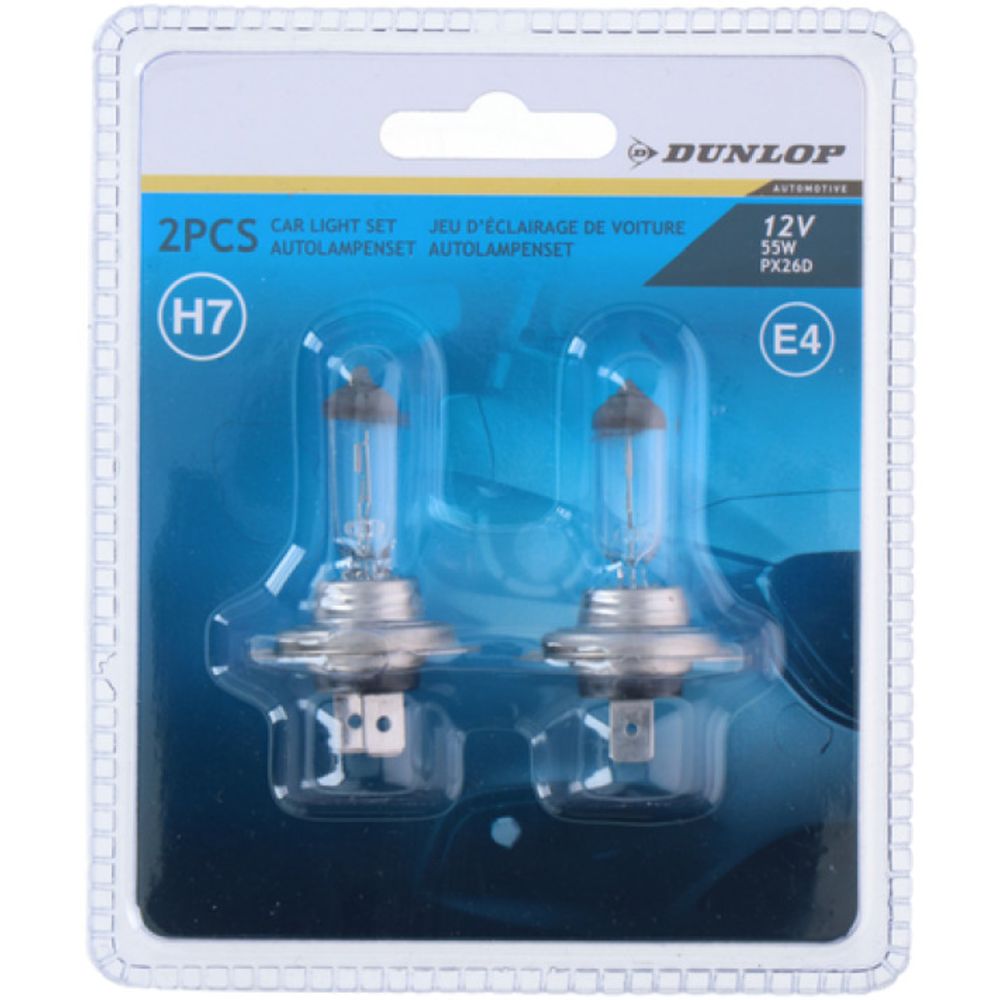 Dunlop H7 pirnid, 12 V, 55 W, 2 tk