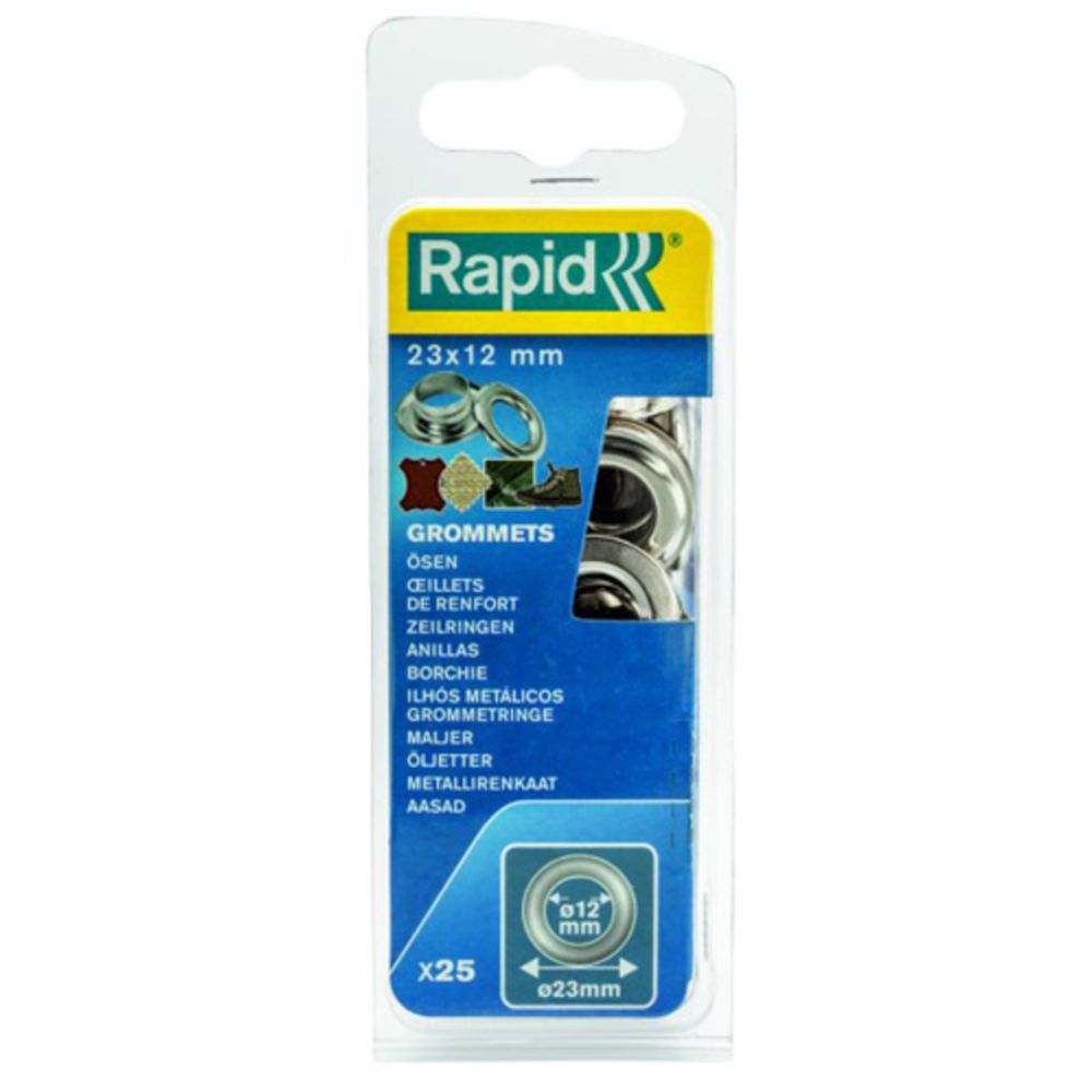Rapid läbiviigurõngad 12x23 mm 25 tk + alasi